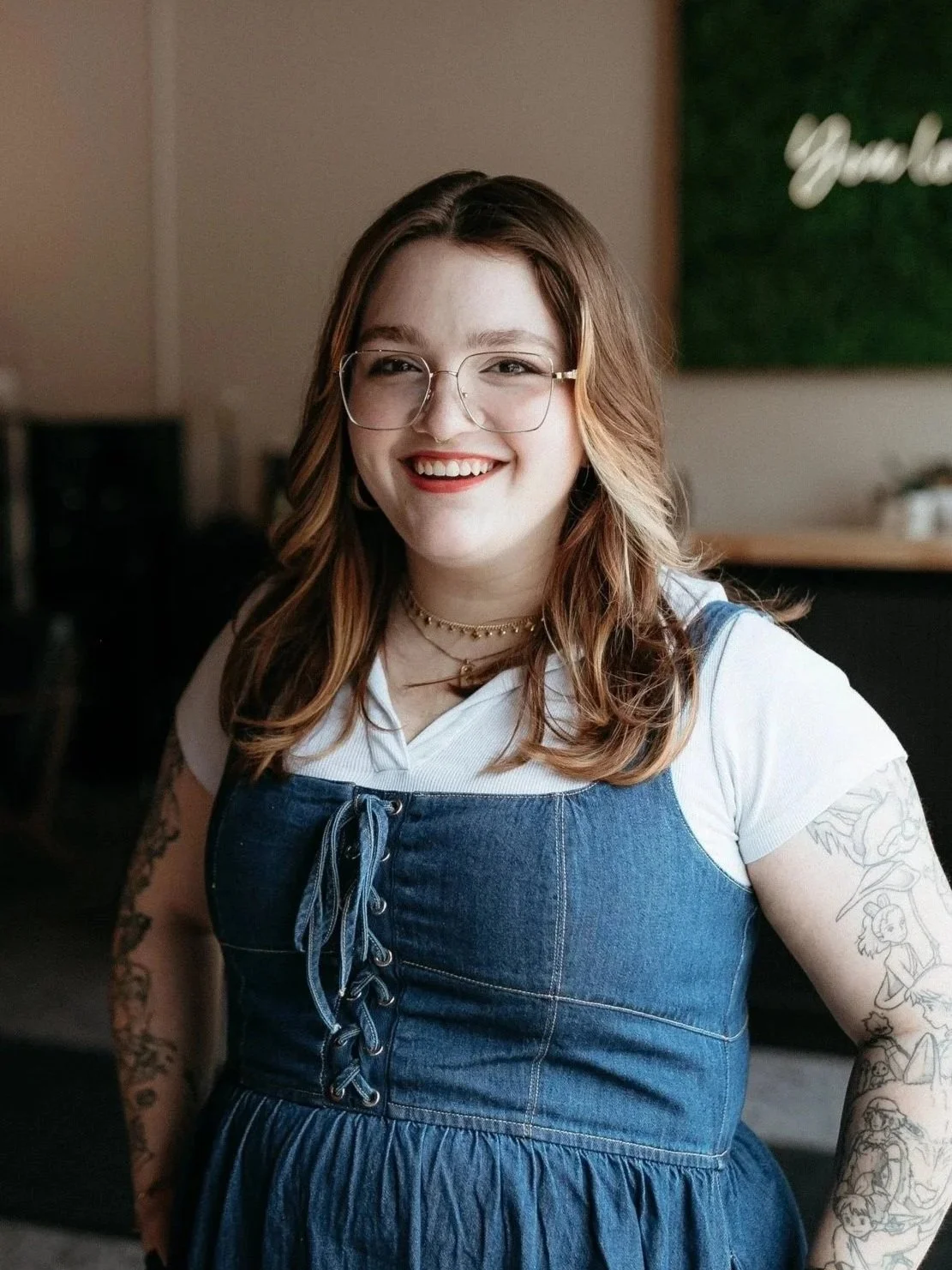 Anna Harriss, hairstylist at the Hair Lab in St. Louis, MO.