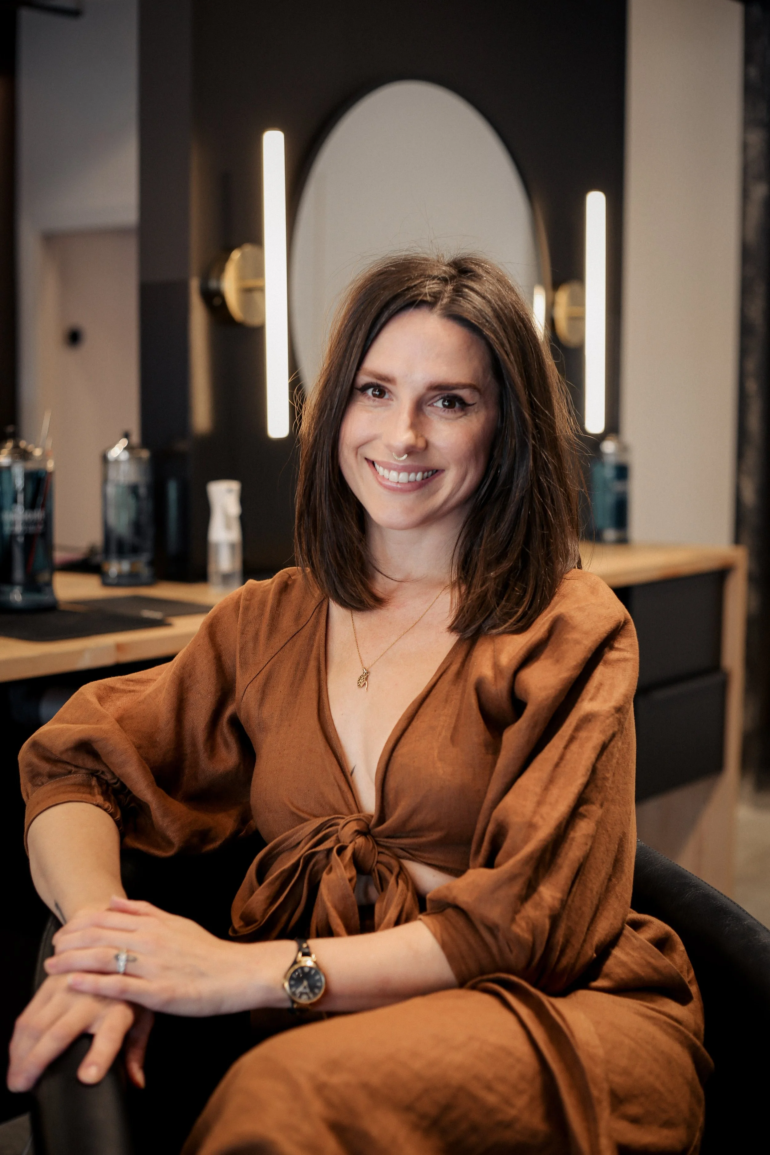 Katie Addesso, hairstylist at the Hair Lab in St. Louis, MO.
