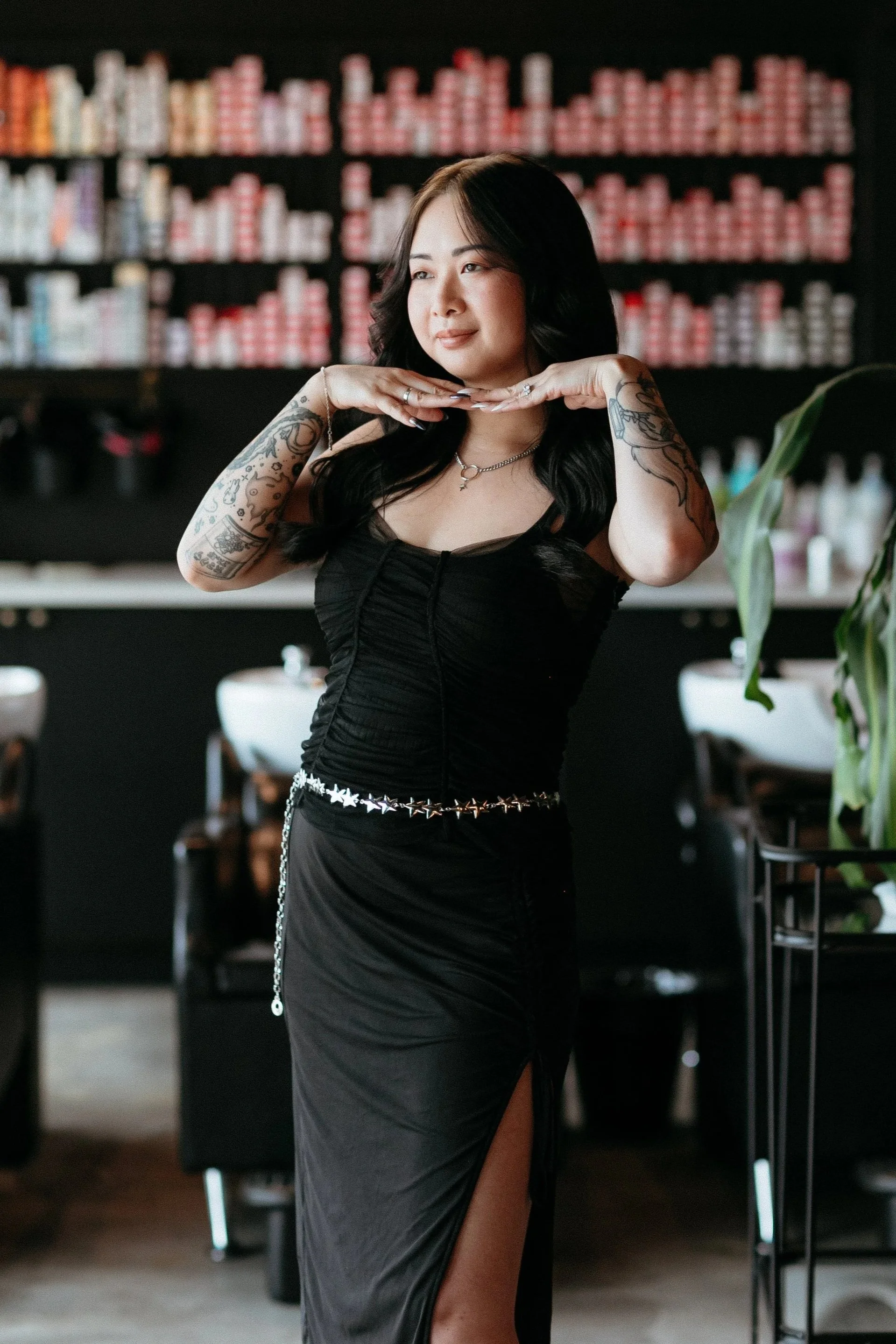 Nikki Quach, hairstylist at the Hair Lab in St. Louis, MO.