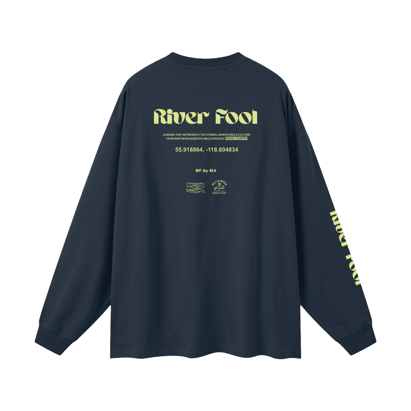 Navy & Key Lime Long Sleeve