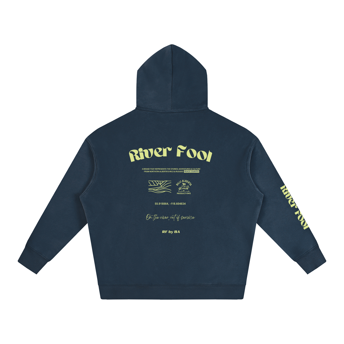 Navy & Key Lime Hoodie