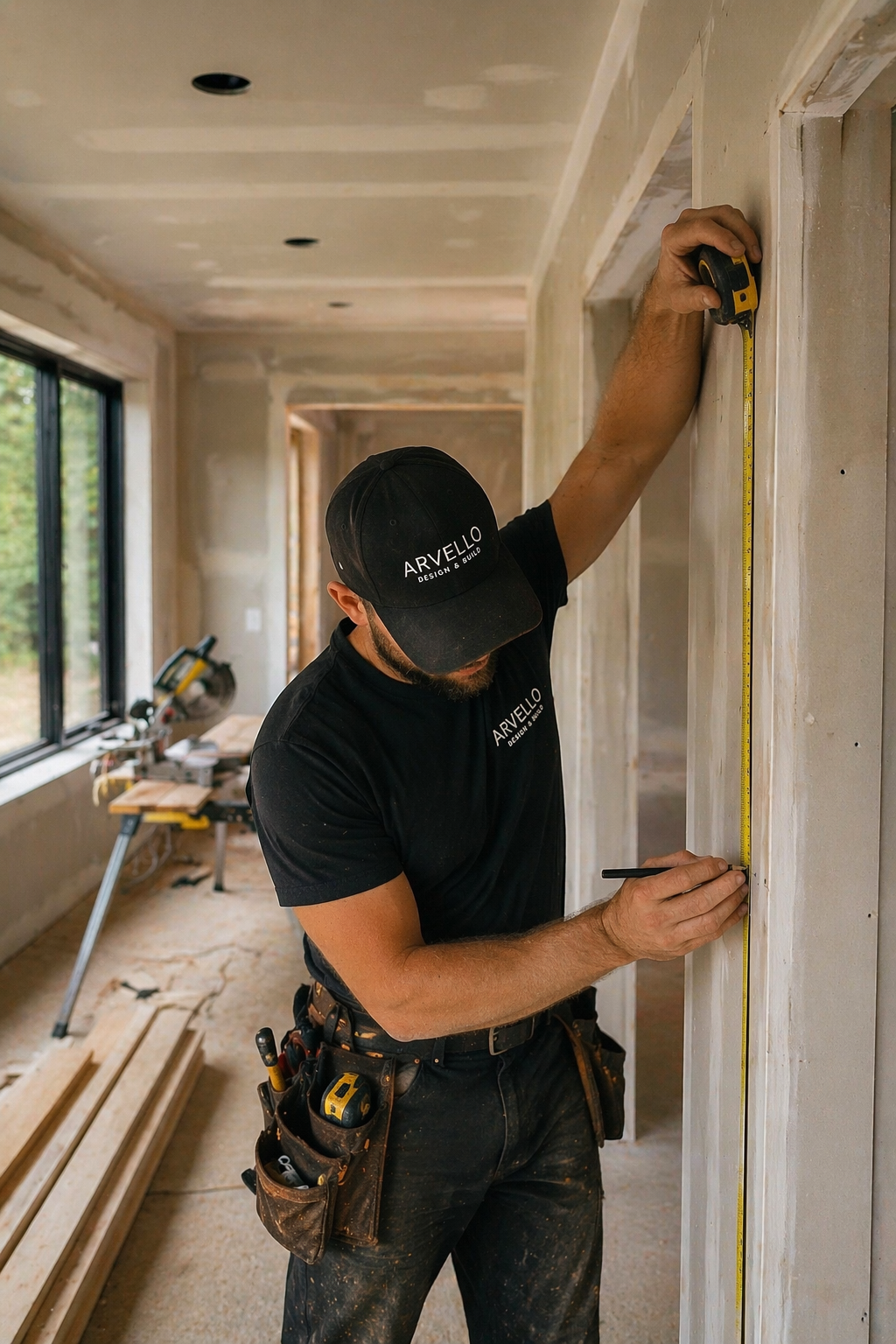 Arvello Design & Build contractor completing interior renovation work in Toronto
