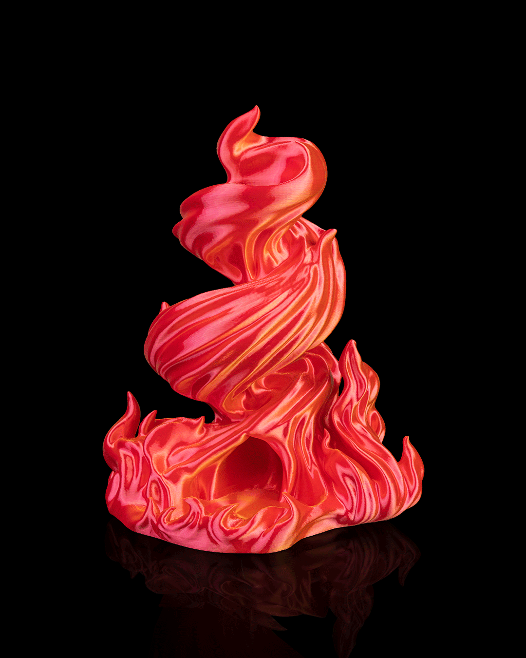 Flame Dice Tower Dice Roller Tabletop RPG Burning Fire Dice Tower