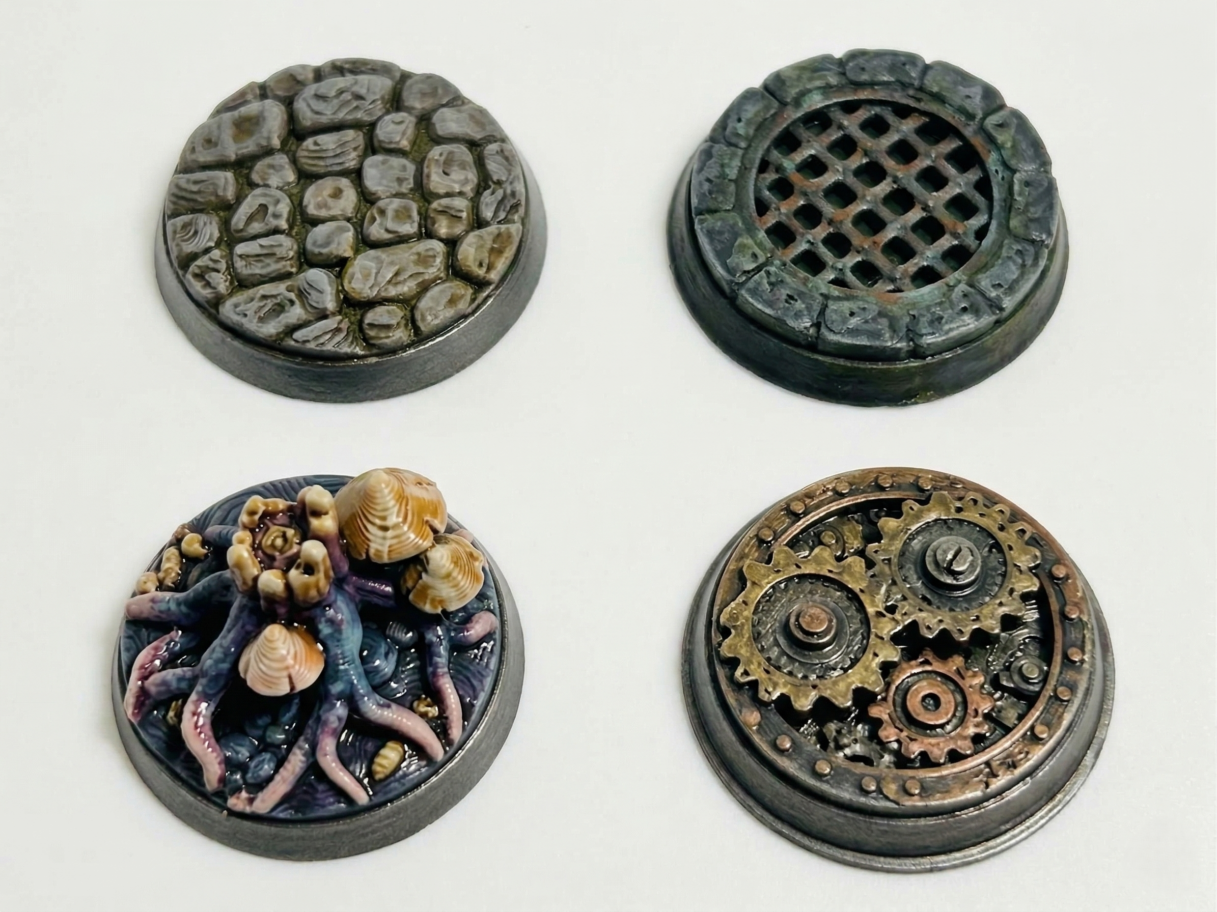 12x 28mm Scenic Miniature Bases for DnD Tabletop Wargaming