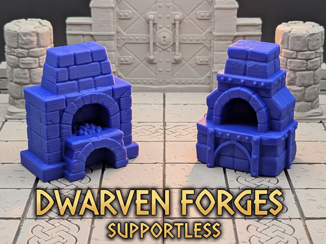 Dwarven Forge Terrain Set of 2 for Painting DnD Tabletop RPG Scenery