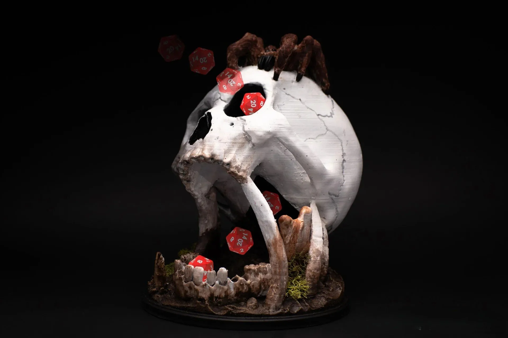 Giant Skull Dice Tower Dice Roller Dice Tray DnD Terrain Display Tabletop RPG