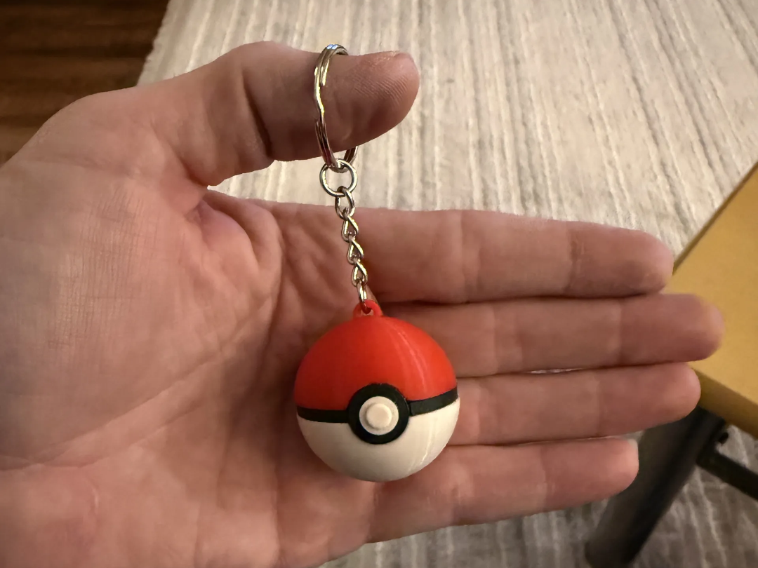 Pokeball Keychain Gaming Ball Keyring Gift