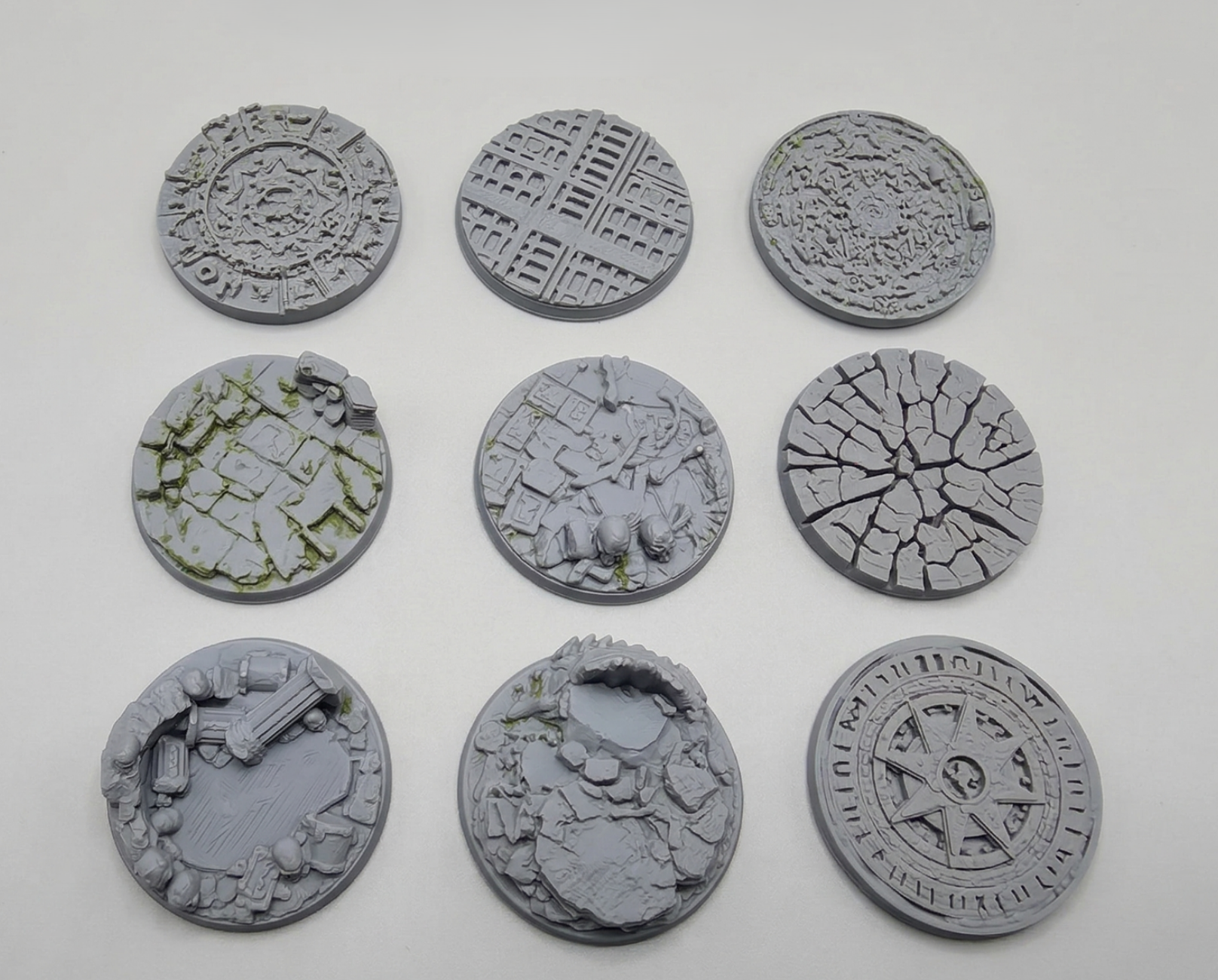 9x 40mm Scenic Miniature Bases Mega Pack for Painting Tabletop RPG Set