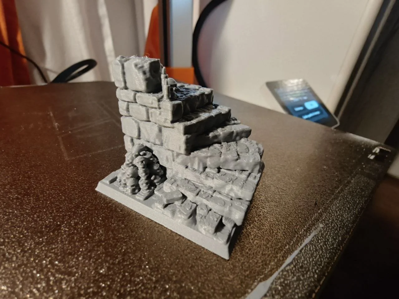 DnD Skull Staircase Terrain Miniature Dungeon Steps for Painting Tabletop RPG Scenery
