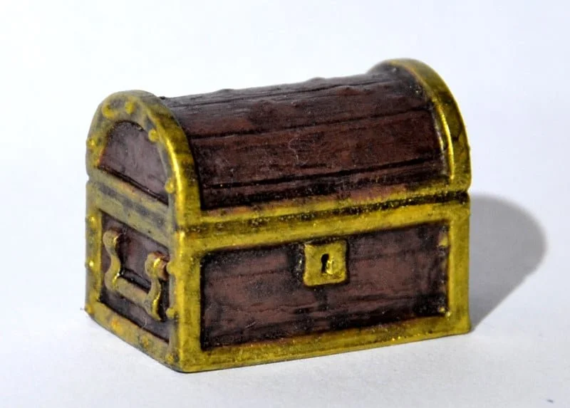 Fantasy Treasure Chest Model for Painting DnD Tabletop RPG Prop