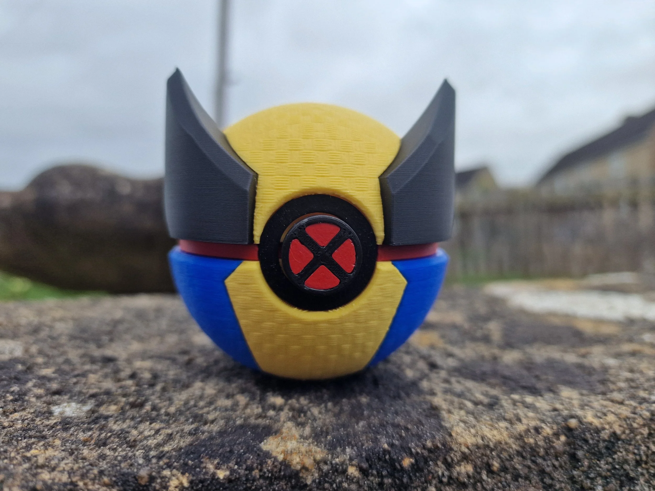Wolverine Inspired Pokeball Display Ornament Desk Collectible Gift