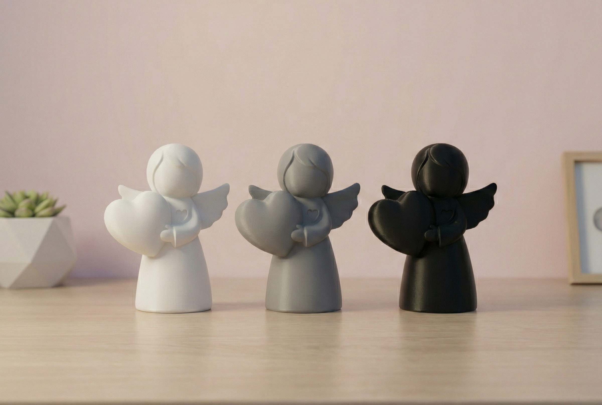 Angel Holding Heart Ornament