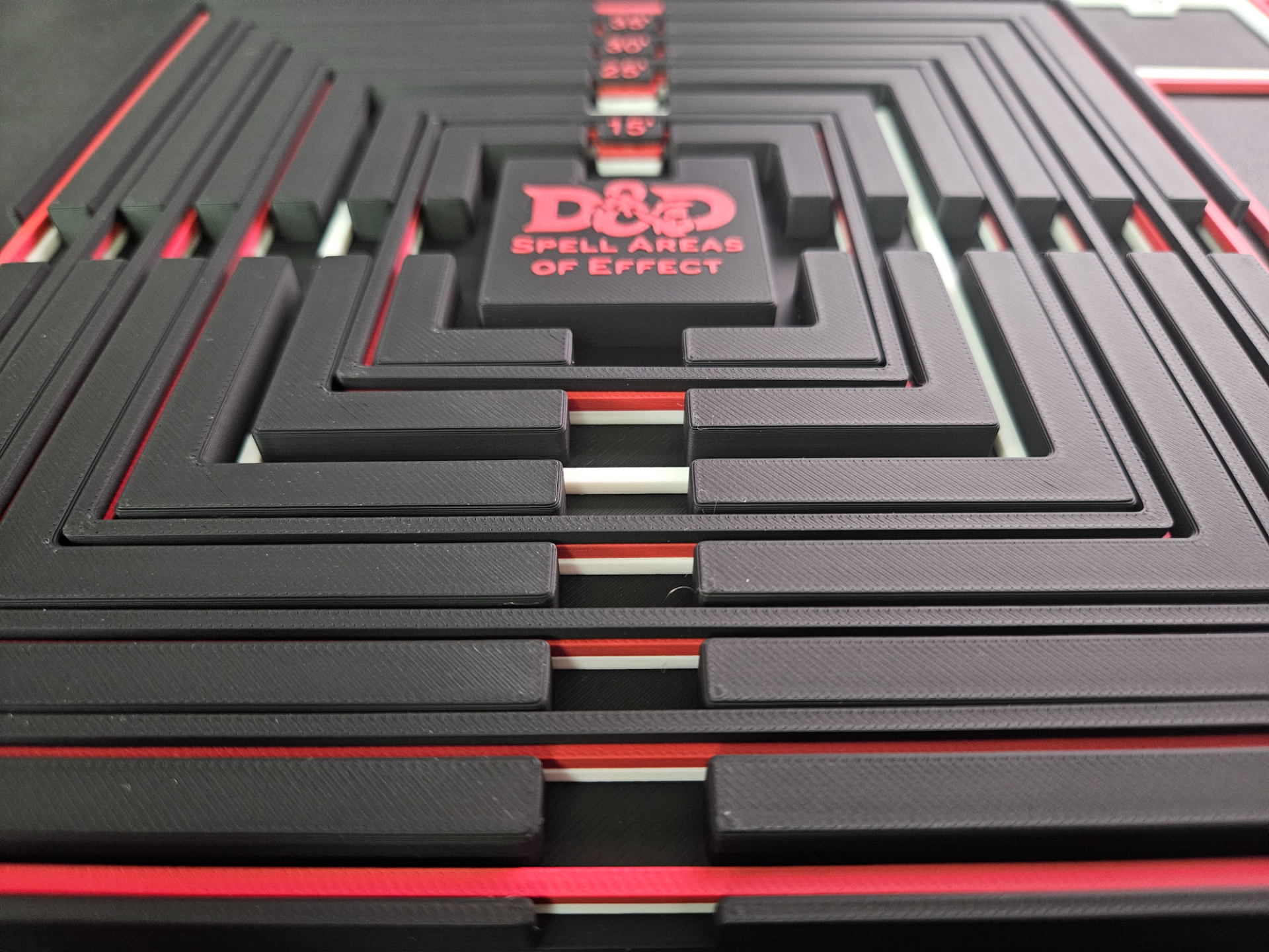 Square Spell Area of Effect Template Set