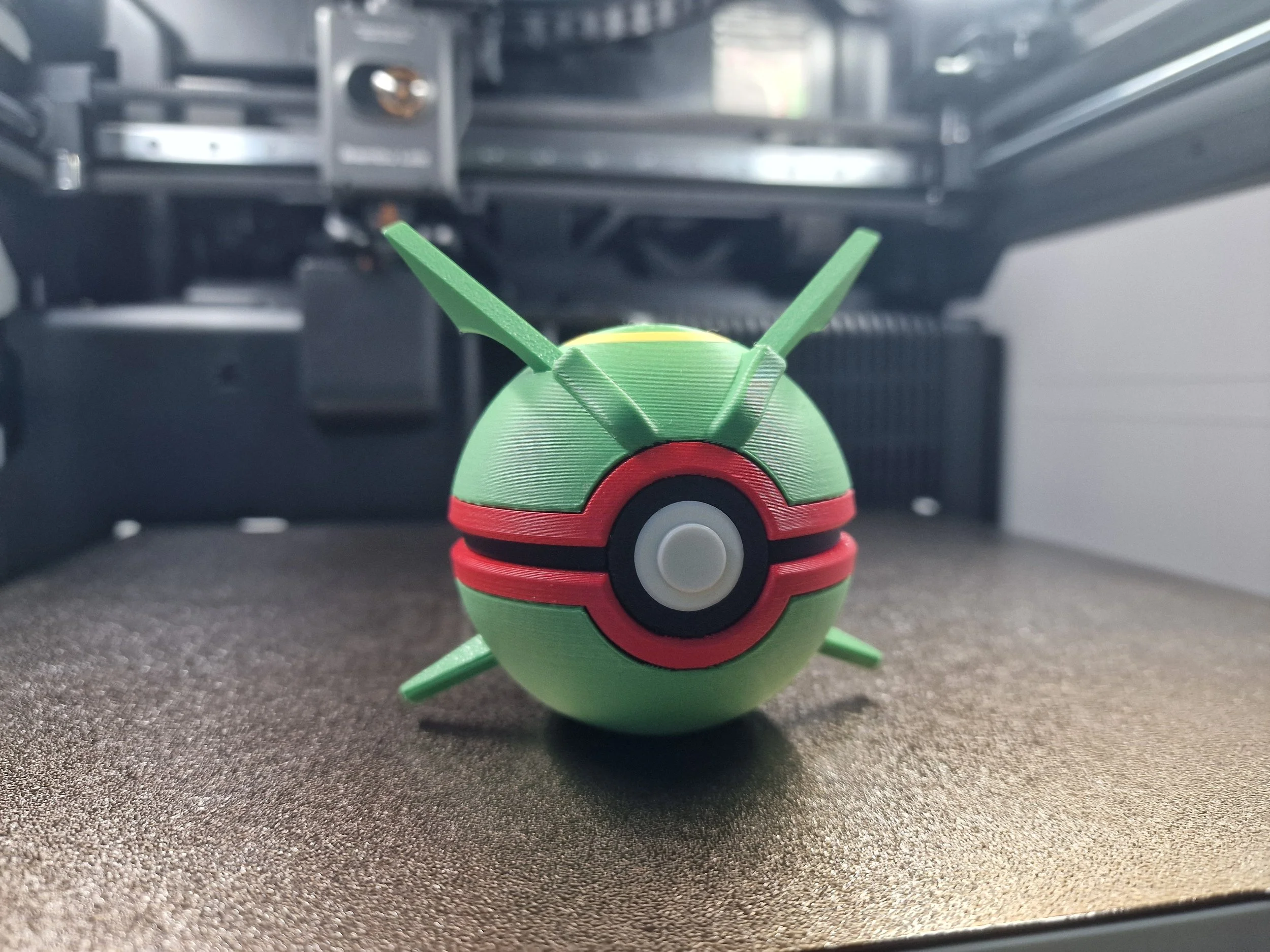 Rayquaza Pokeball Display Ball Pokémon Inspired Collectible Desk Shelf Decor