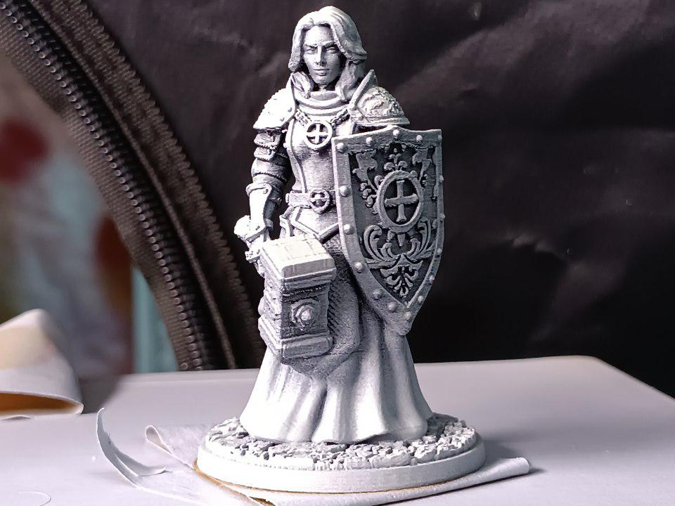 Female Cleric Miniature For Painting DnD RPG Tabletop Mini Figure