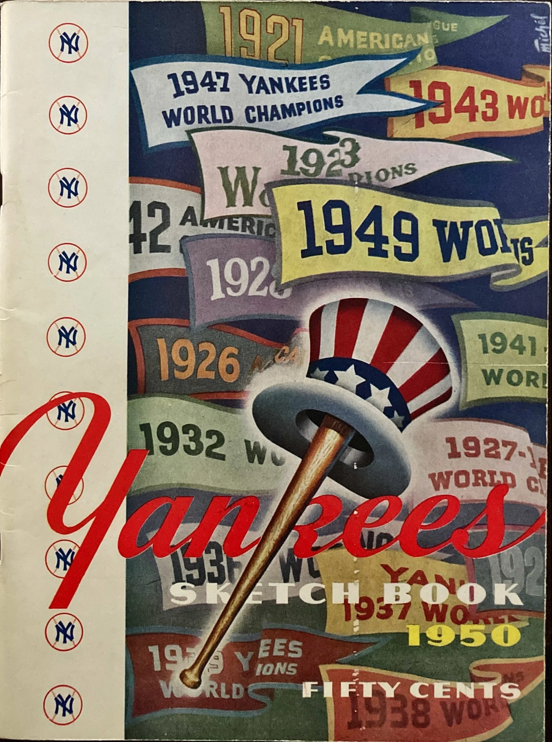 1950-1954 Yankees Yearbooks