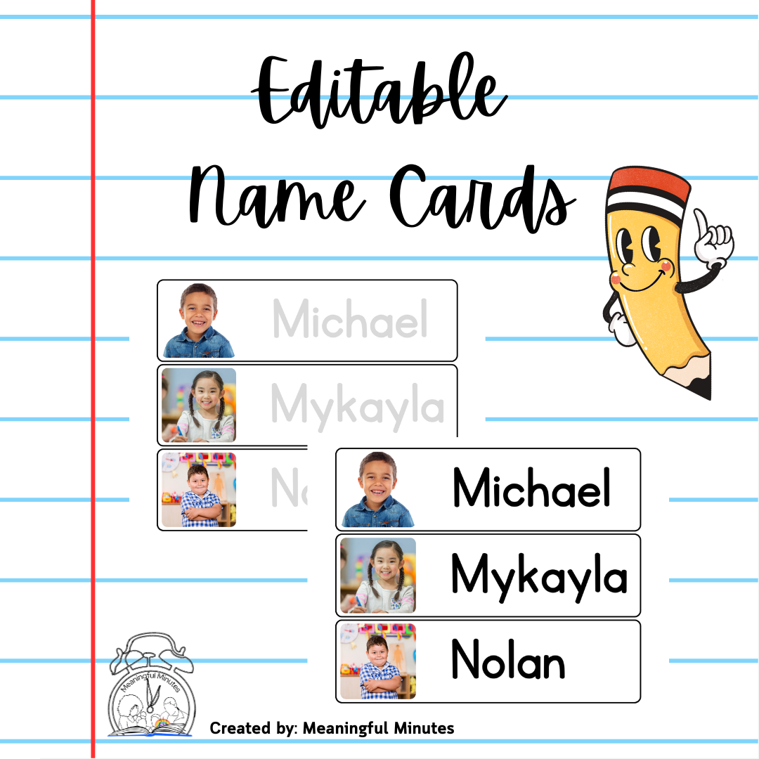 Editable Name Cards