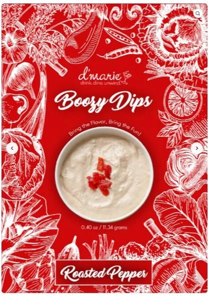 Roasted Pepper Boozy Dip