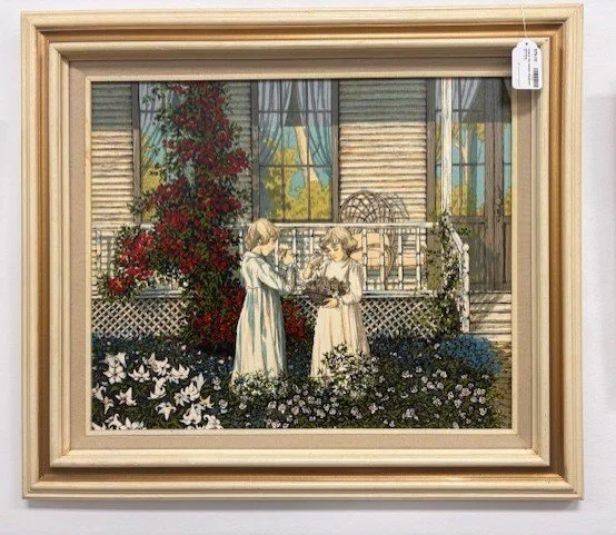 Girls in the Garden by H. Hargrove