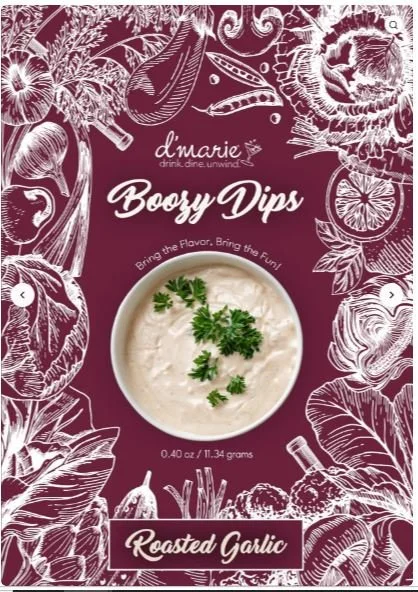 Roasted Garlic Boozy Dip