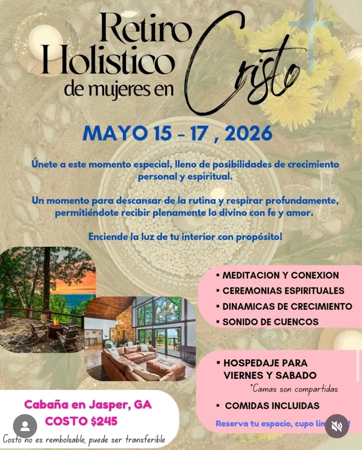 Retiro Holistico de Mujeres en Cristo