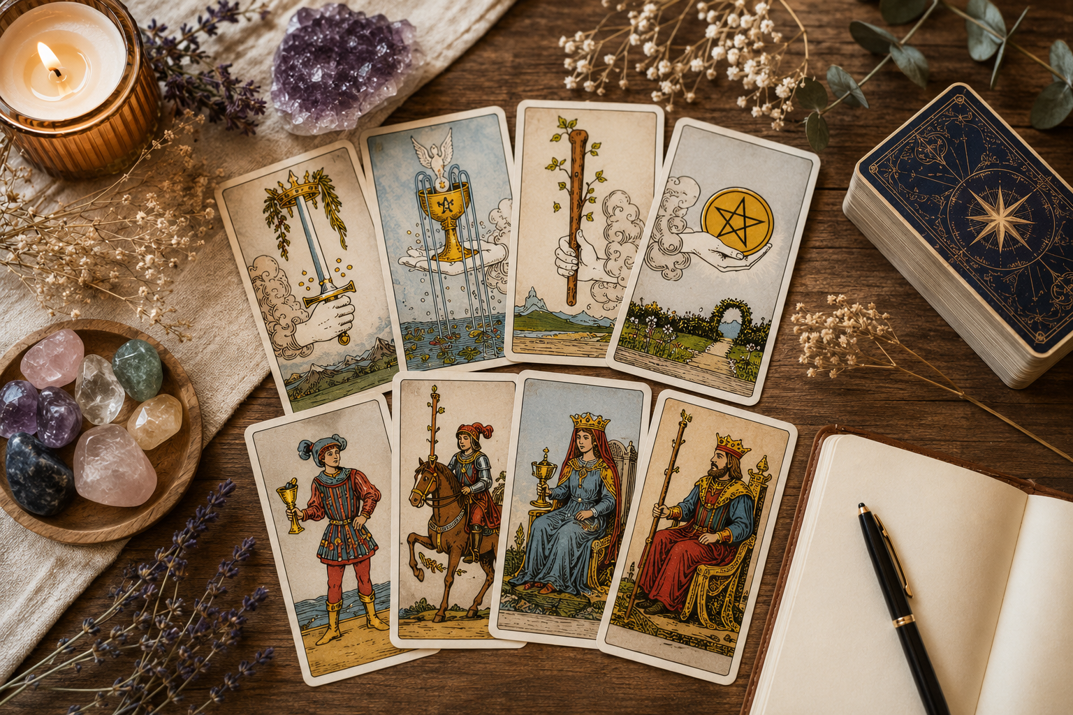 Los Arcanos Menores: El Tarot en la Vida Cotidiana