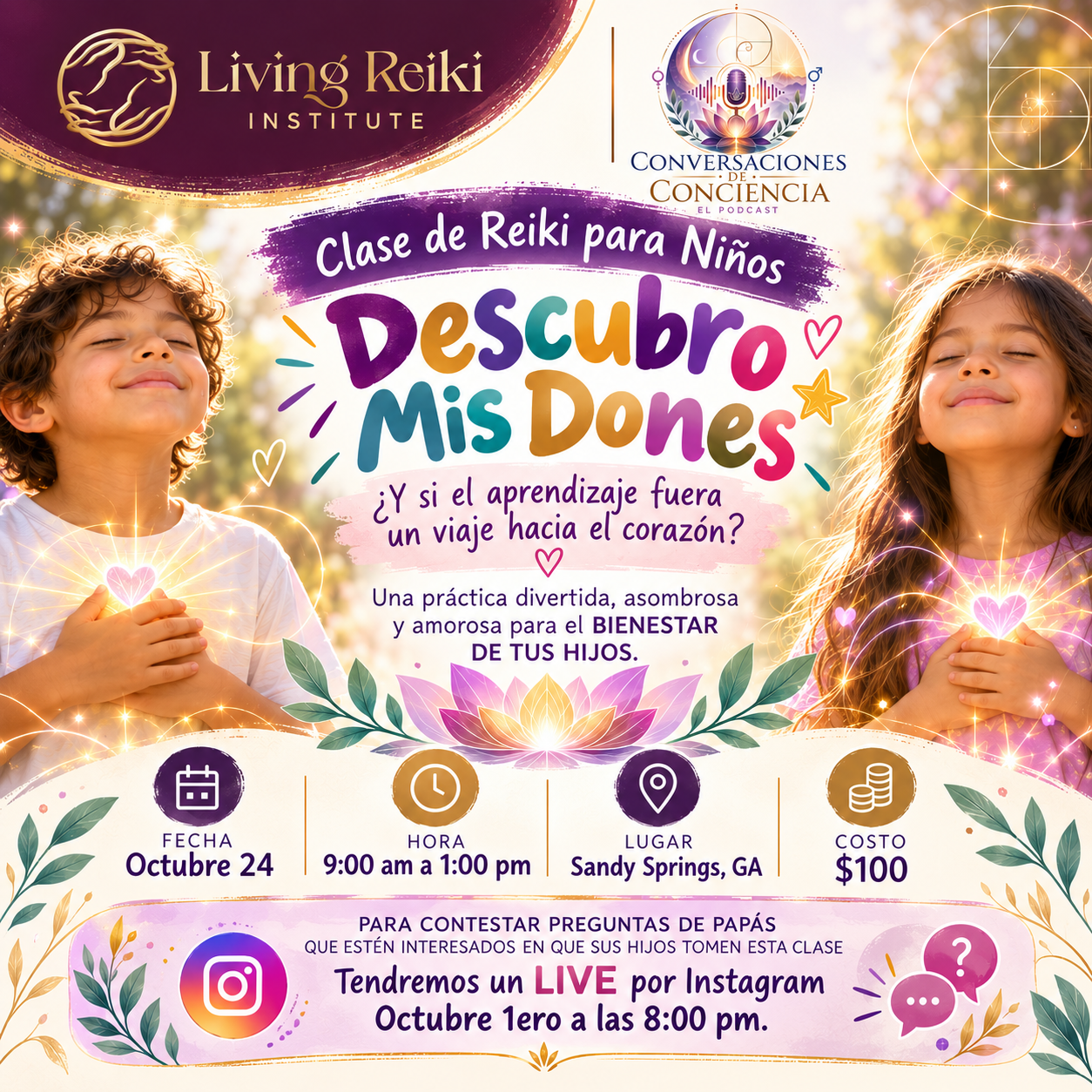 Clase Reiki para Ninos 