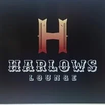 Logo for Harlow's Lounge with a stylized letter H in gold and red gradient, and the words 'Harlow's Lounge' below.