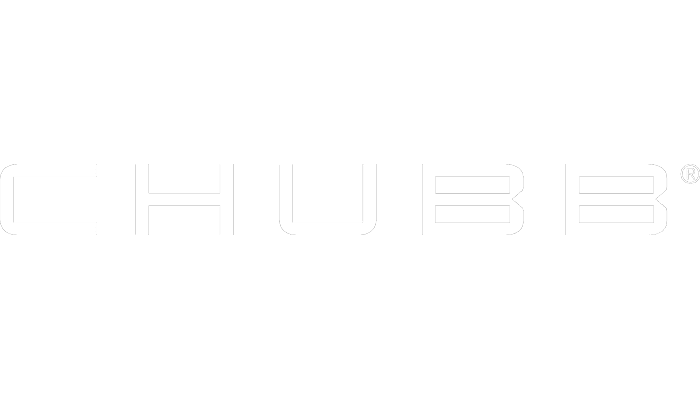 Chubb logo with white text on a black background.