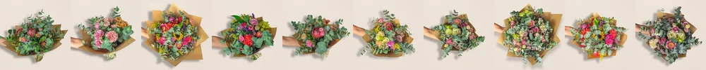 Seasonal flower bouquets from Golden Wattle Co