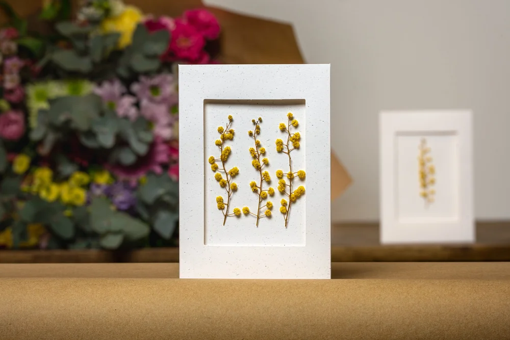 Wattle Greeting Card detail