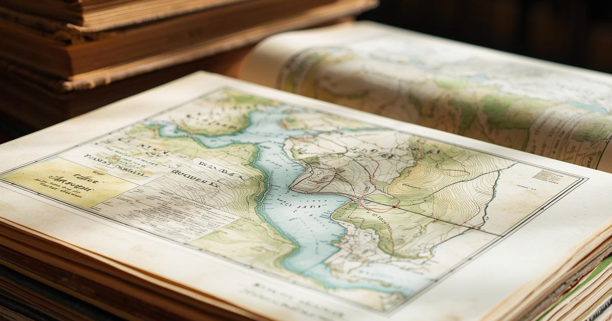 Archived maps and land records for deed research and property documentation.
