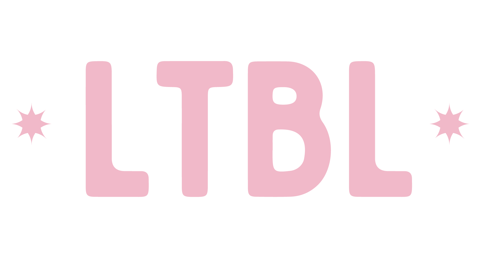 Pink letters spelling 'LIT' with two pink stars on each side.