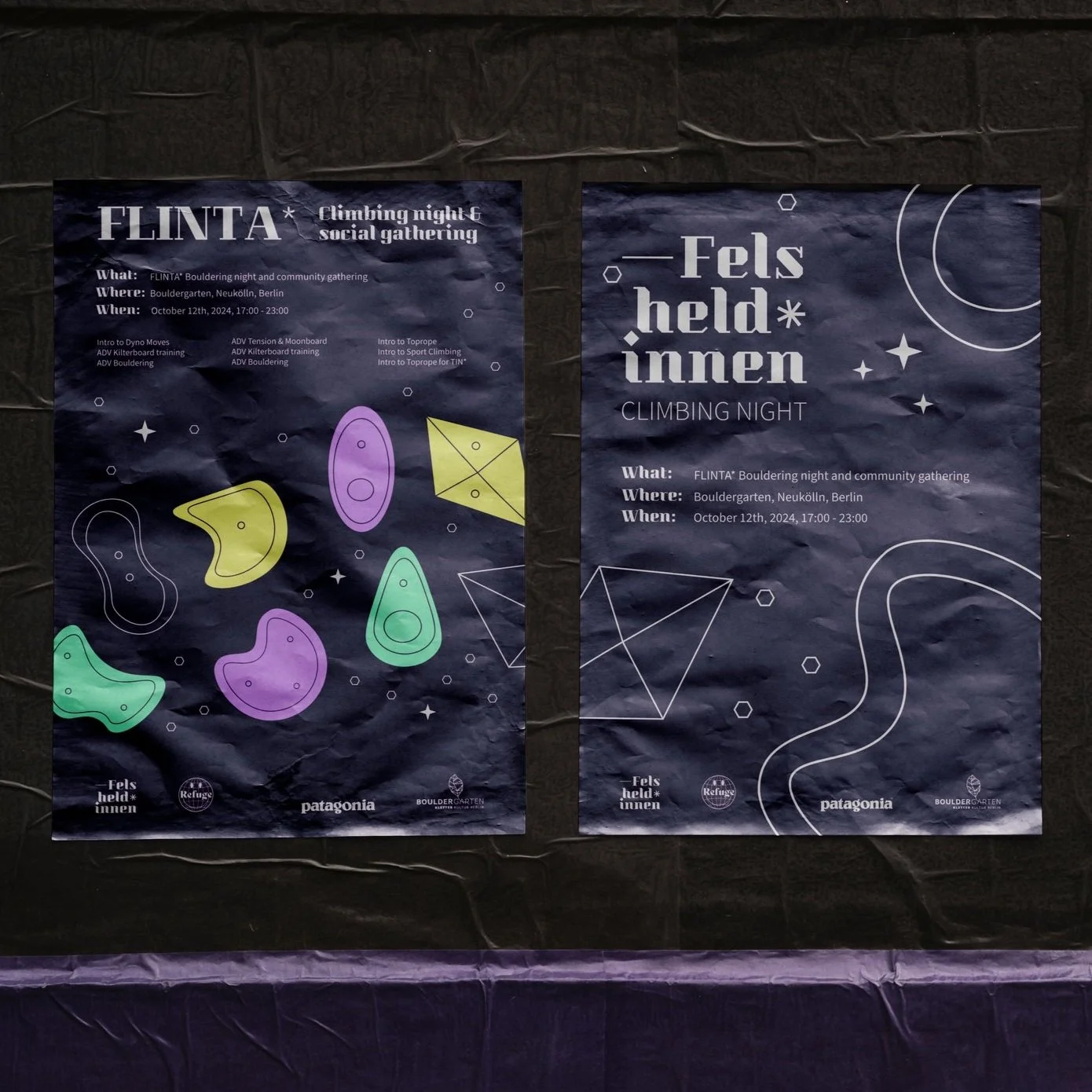 Felsheld*Innen FLINTA Climbing Collective Brand Identity