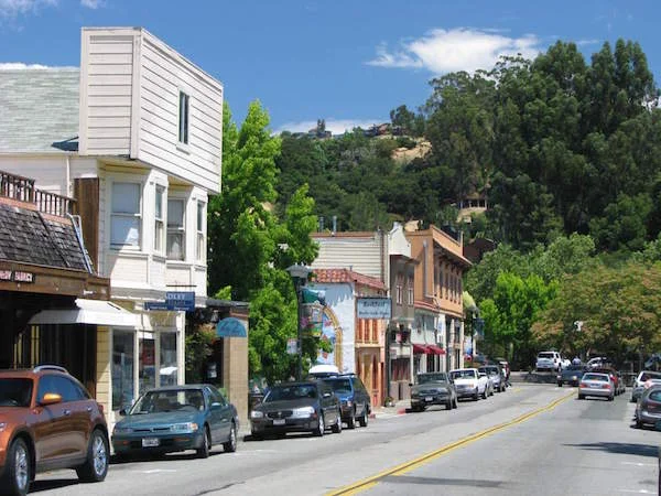 Bolinas Road. Home to the original Sleeping Lady Cafe, River City and Caledonia Records.&nbsp;