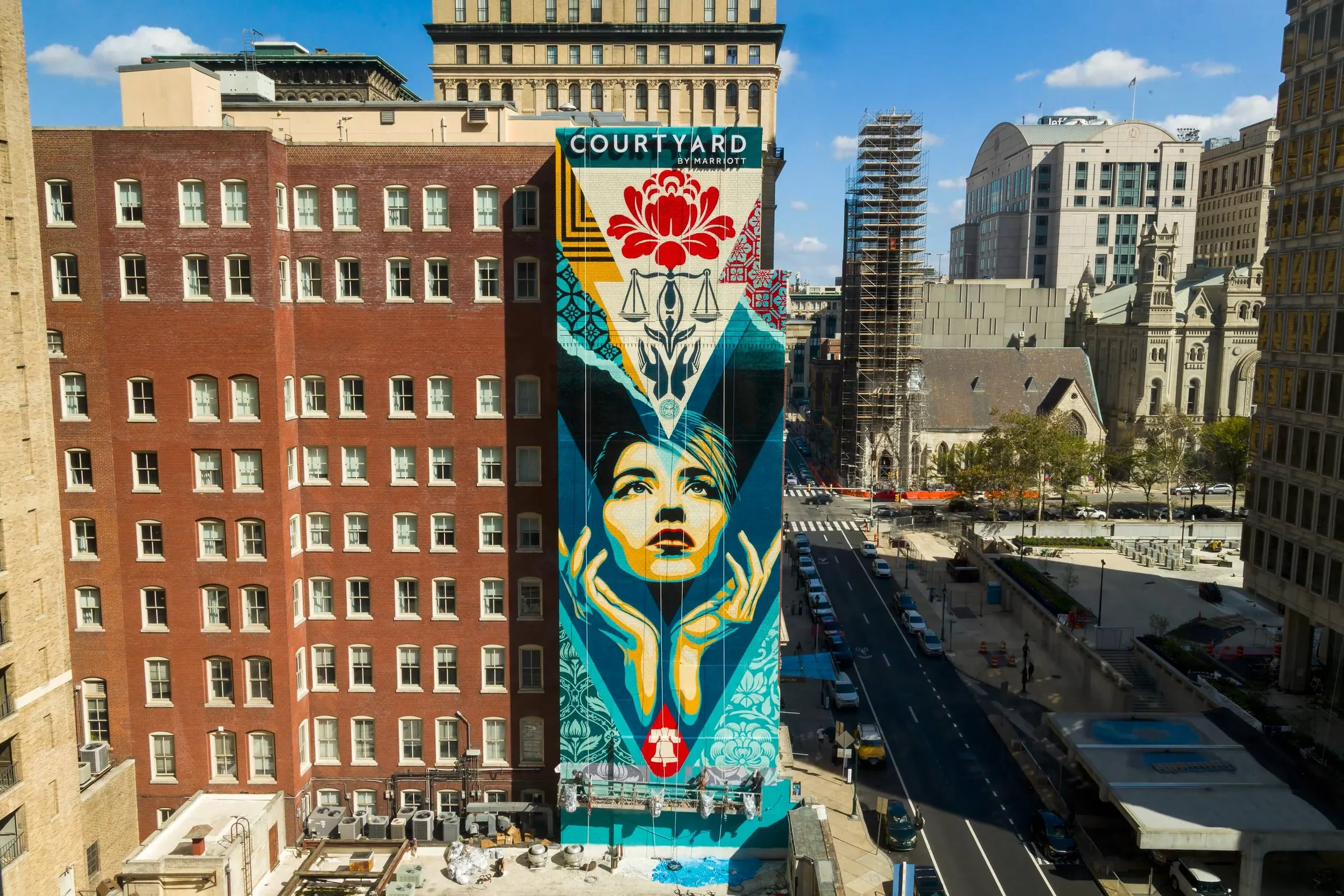 Shepard Fairey - Uplift Justice Mural