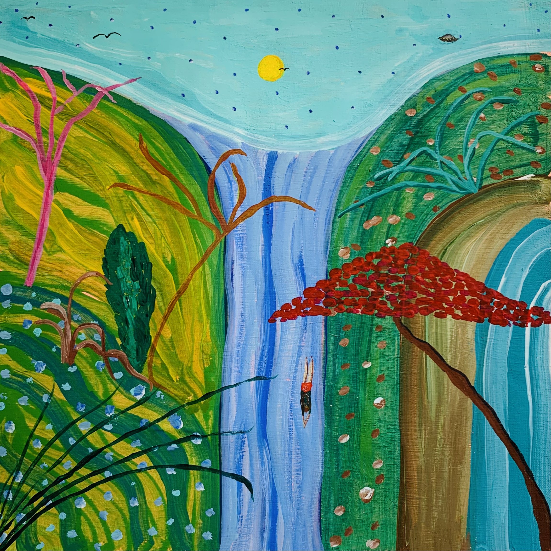 Kavanayén 04. Let go 02. Orinoco River. 2025

Gouache on canvas 11 x 11 in 28 x 28 cm