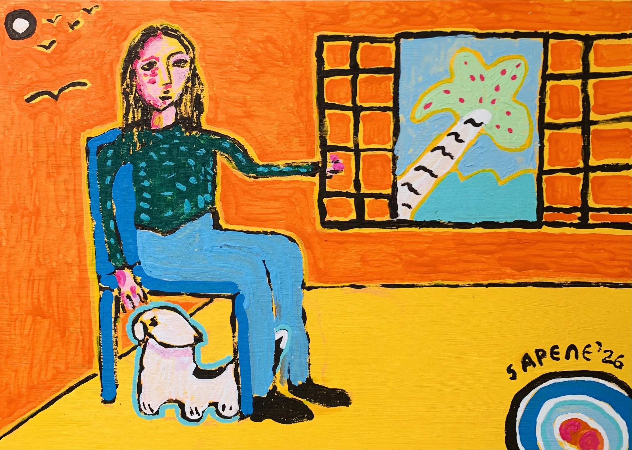 Kavanayén. Pensando en mi Venezuelan people. Río Orinoco. 2026

Acrylic on paper 11.6 × 8.2 in 29.7 × 21 cm