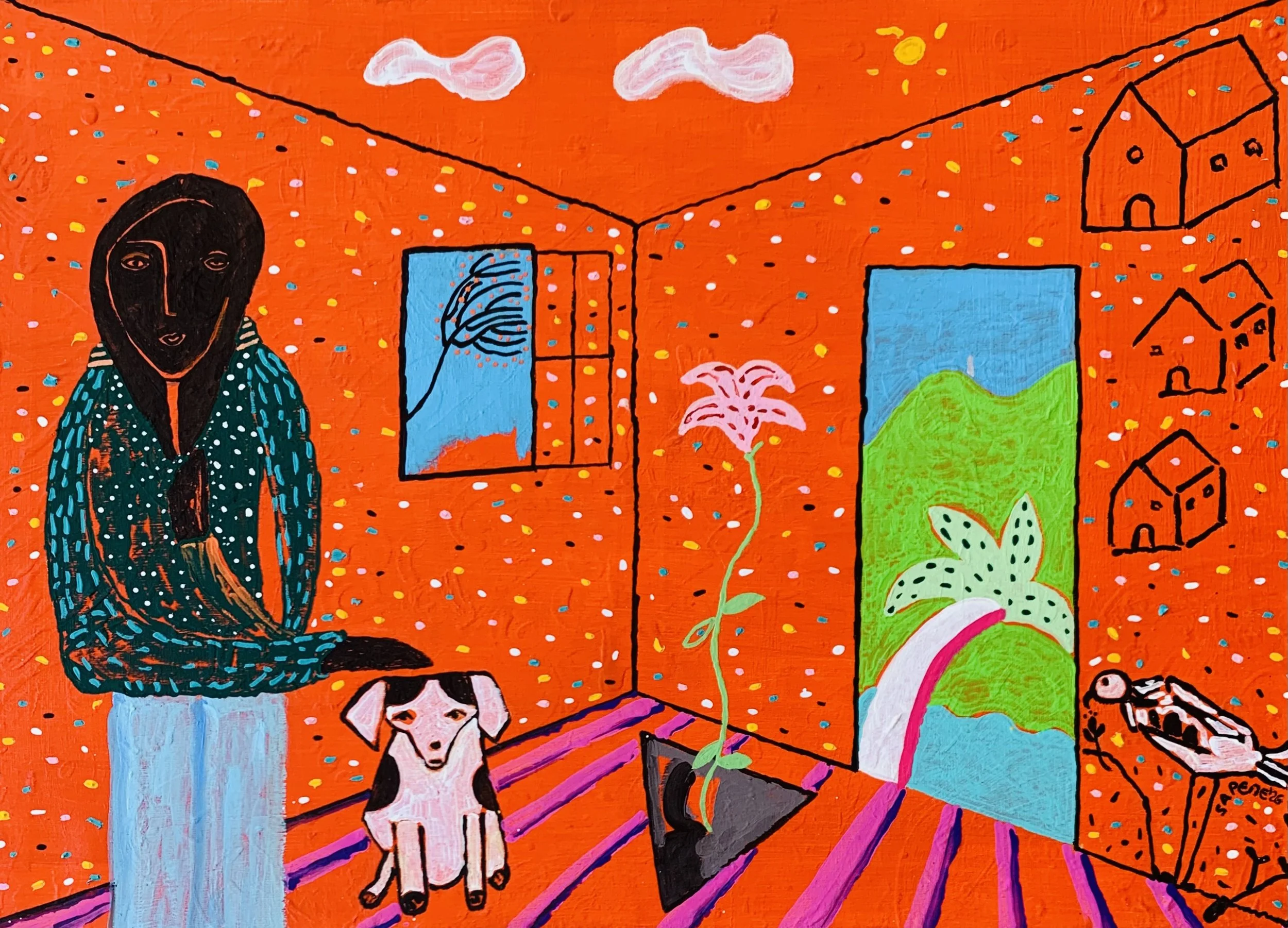 Kavanayén. Dream home. Río Orinoco. 2026

Gouache on canvas 28 × 20 in 50 × 70 cm