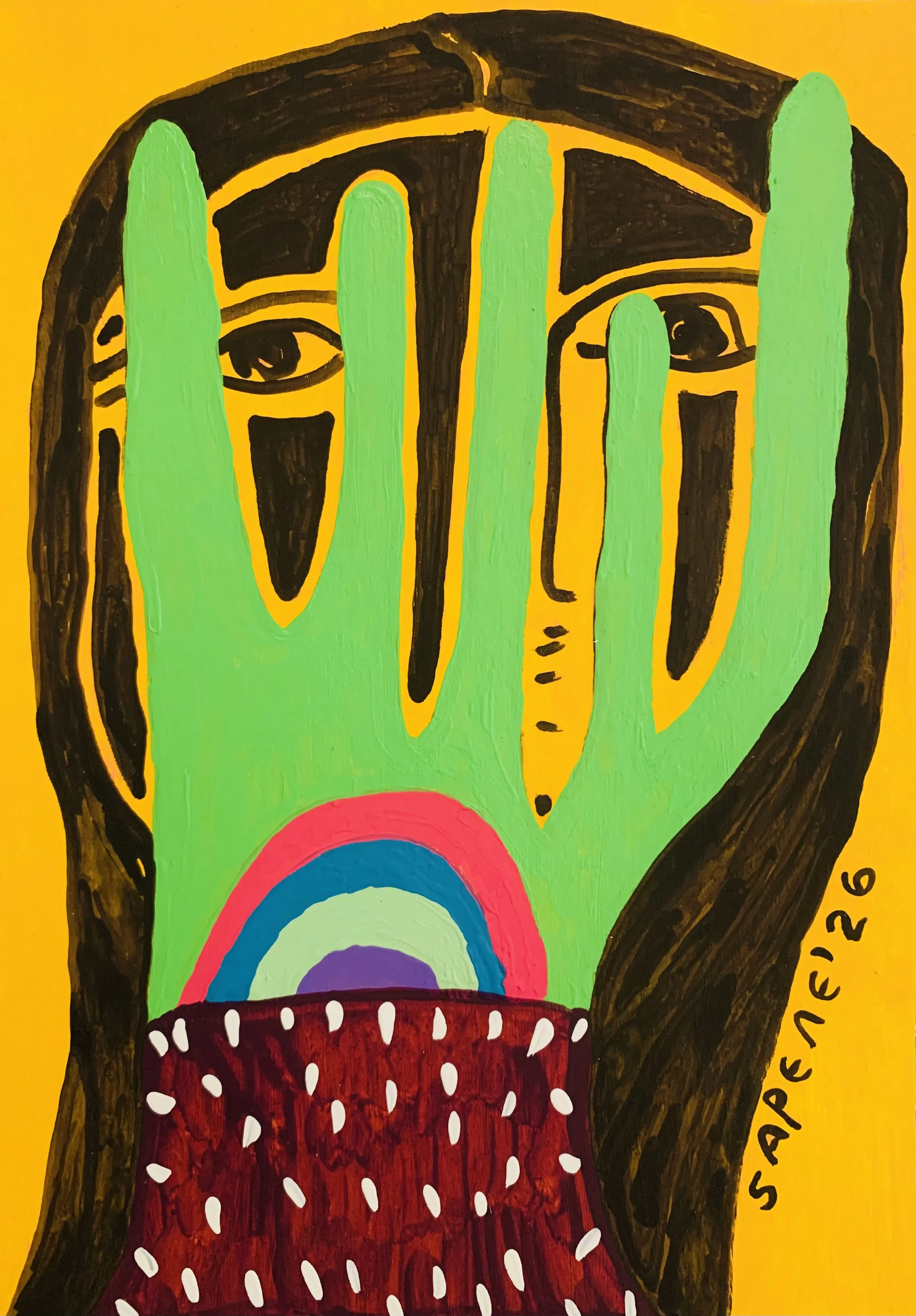 Kavanayén. Embrace the In-Between. Río Orinoco. 2026

Acrylic on paper 11.6 × 8.2 in 29.7 × 21 cm