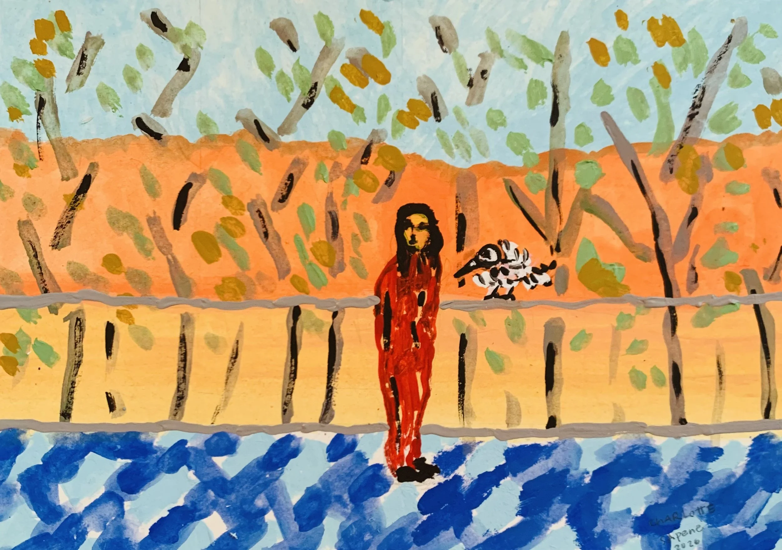 Kavanayén 07. Japanese hotel balcony. Río Orinoco. 2026

Gouache on paper 5.8 × 8.2 in 14.8 × 21 cm