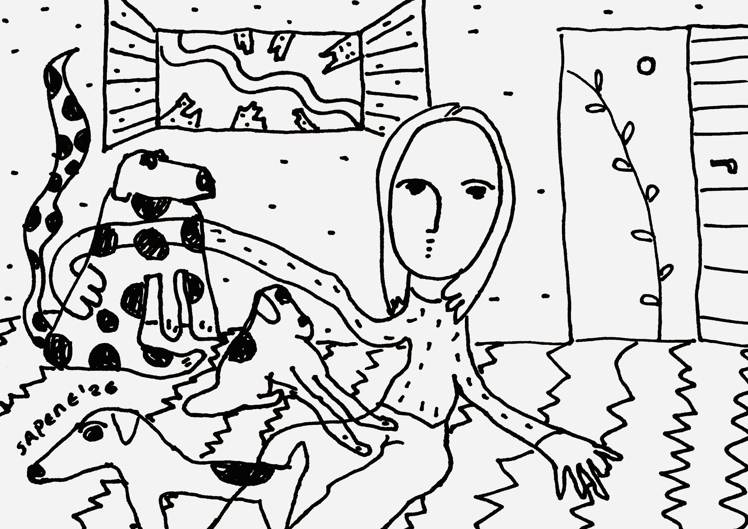 17 Daily Sketches, 2026
Ink on paper 5.8 x 8.3 in 14.8 x 21 cm