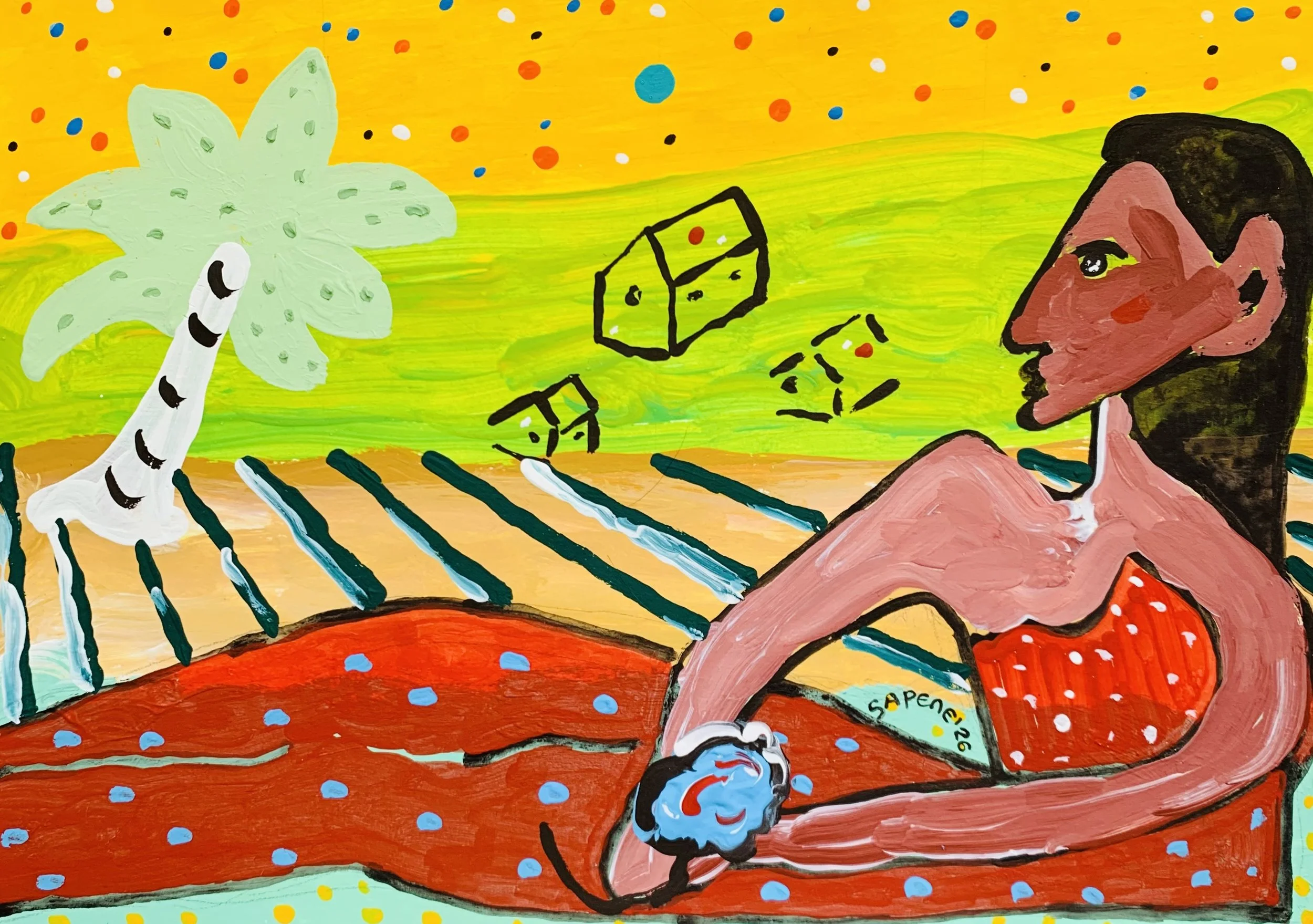 Kavanayén 07. La rosa azul. Río Orinoco. 2026

Gouache on paper 11.6 × 8.2 in 29.7 × 21 cm
