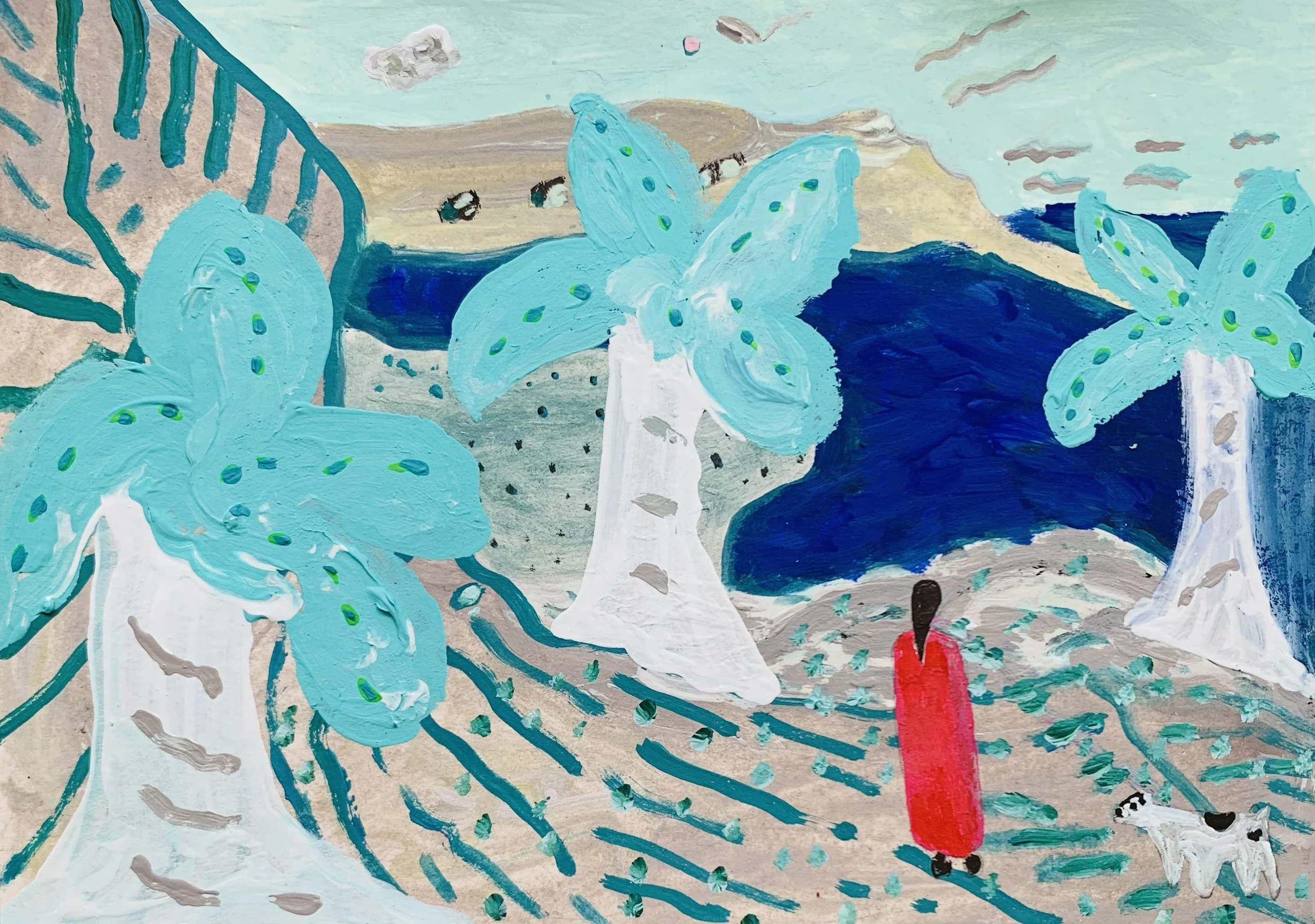 Kavanayén 01. Palmeras de la abundancia. Río Orinoco. 2026

Gouache on paper 5.8 × 8.2 in 14.8 × 21 cm