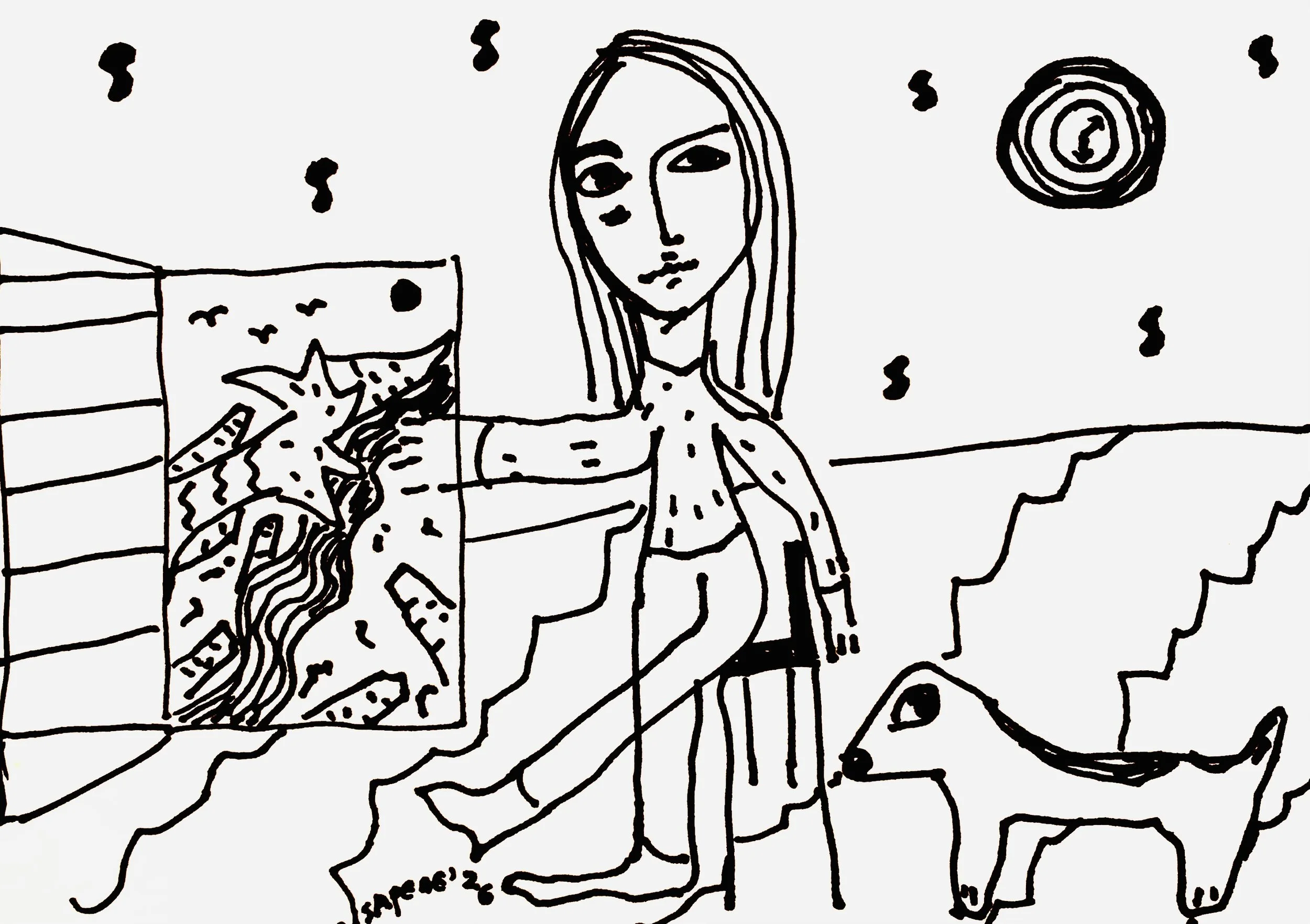 Daily Sketches, 2026
Ink on paper 5.8 x 8.3 in 14.8 x 21 cm