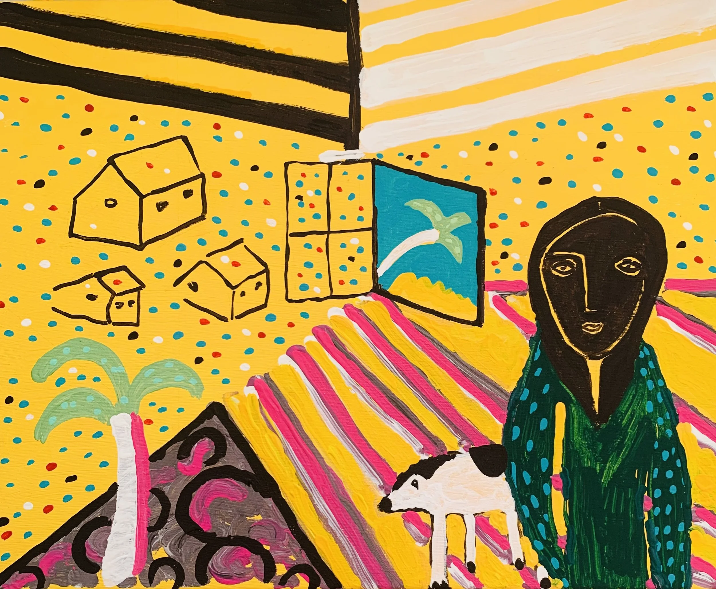 Kavanayén 07. Imaginary home. Río Orinoco. 2025

Gouache on canvas 14 × 10 in 35 × 25 cm