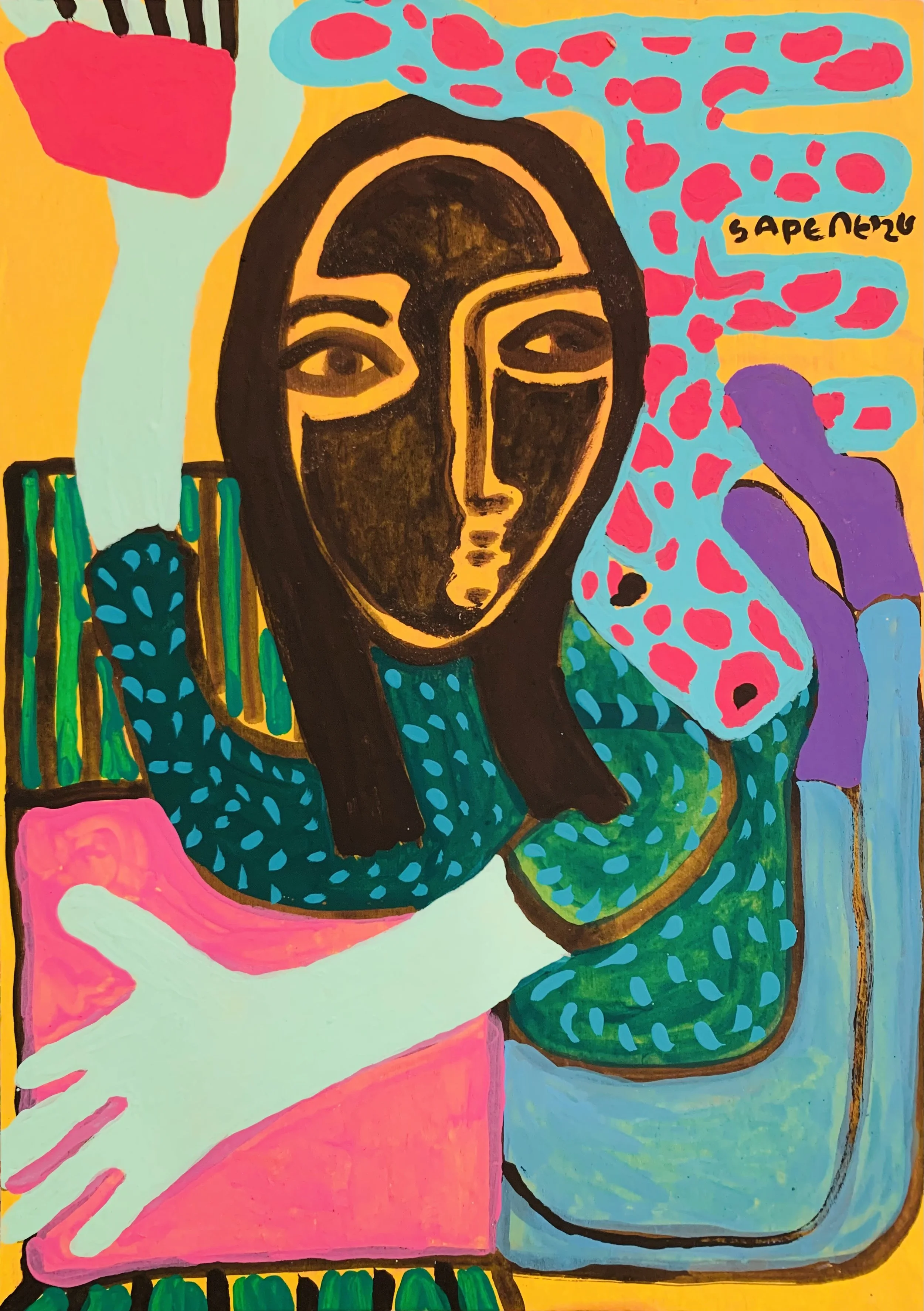Kavanayén. Intertwined. Río Orinoco. 2026

Acrylic on paper 19 × 14 in 48 × 36 cm