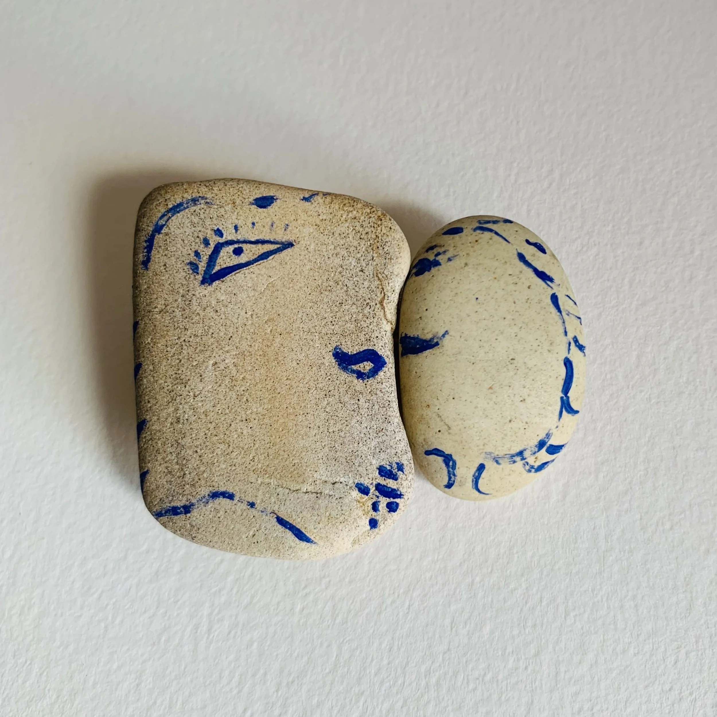 Kavanayén. Together. 2025

Local rocks and gouache 2 × 2 in 5 × 5 cm