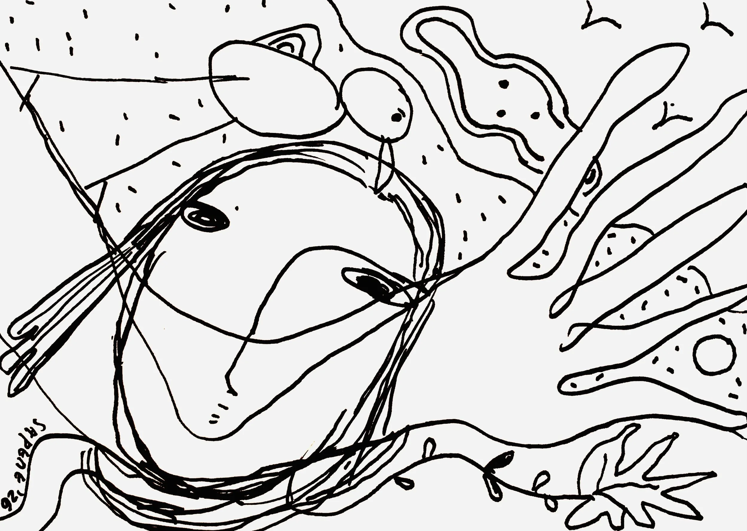 Daily Sketches, 2026
Ink on paper 5.8 x 8.3 in 14.8 x 21 cm