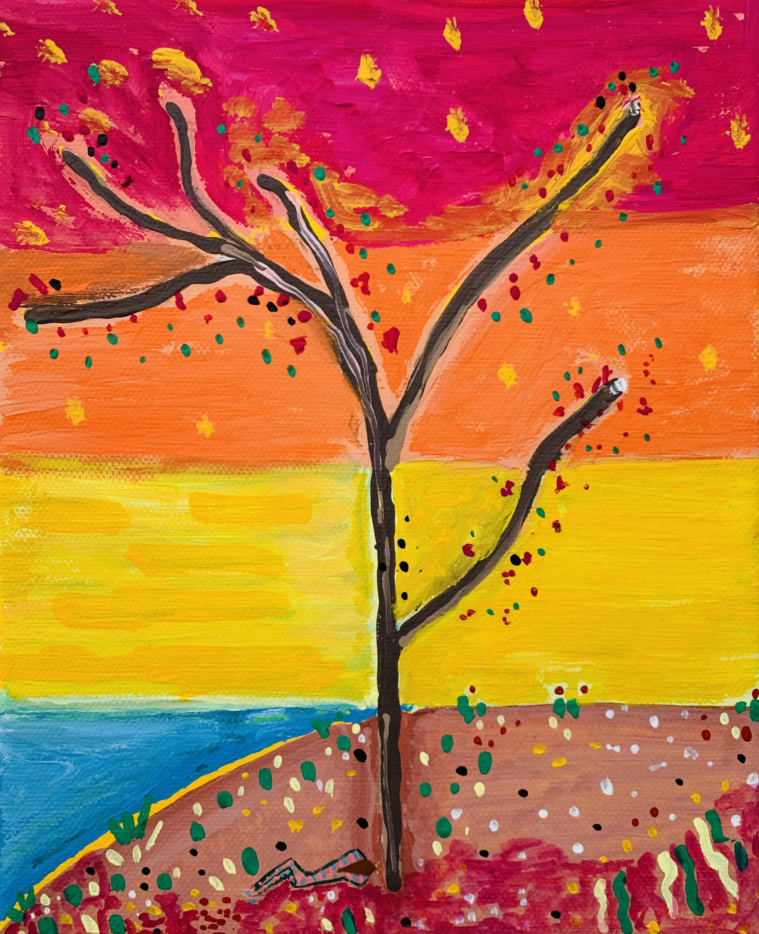 Kavanayén 04. Arbolito. Orinoco river. 2025

Gouache on canvas 8 × 10 in 20 × 25 cm